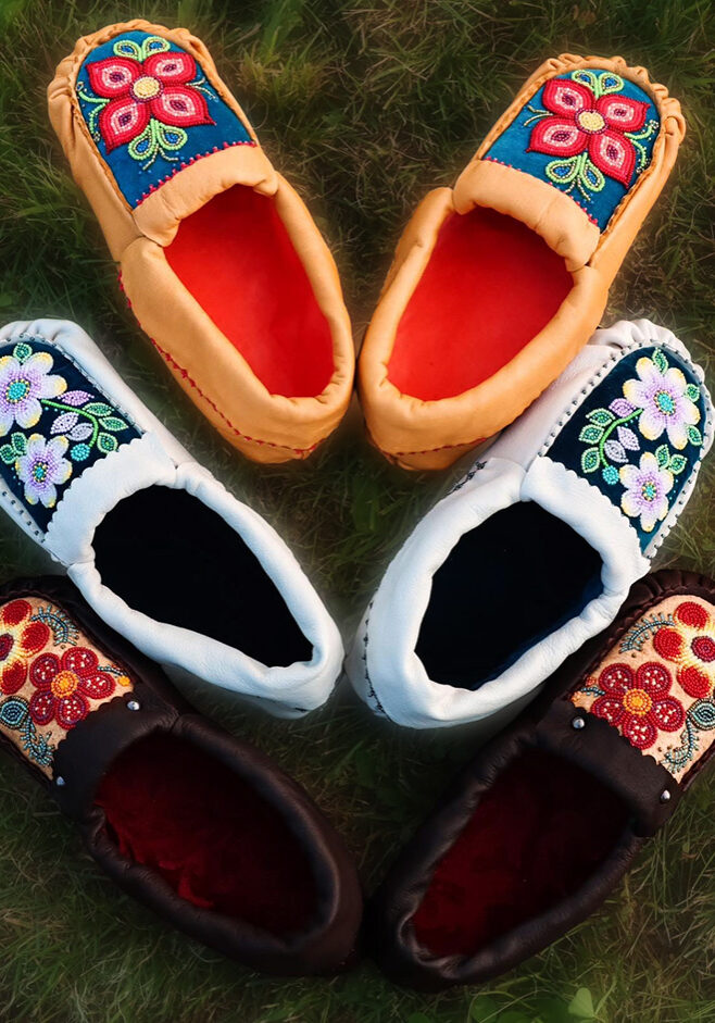 Dodie Anna Thompson, moccasins